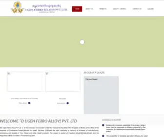 Ugenferro.com(UGEN FERRO ALLOYS PVT) Screenshot