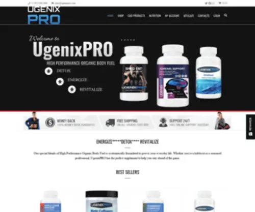 Ugenixpro.com(High Performance Organic Body Fuel) Screenshot