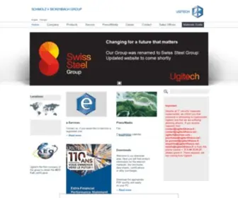 Ugitech.com(Swiss Steel Group) Screenshot