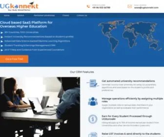 Ugkonnekt.com(Study Abroad Overseas Higher Education Consultant CRM Software) Screenshot