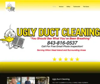 Uglyductcleaning.com(Best Air Duct Cleaning Services in Bluffton SC) Screenshot