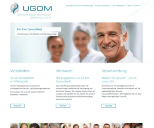 Ugom.de(UGOM Unternehmen Gesundheit Oberpfalz Mitte) Screenshot