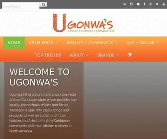 Ugonwas.ca(African-Caribbean Foods and Online Market) Screenshot