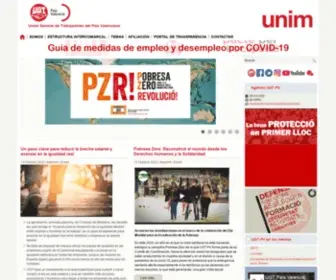 UGT-PV.es(UGT-PV Union General de Trabajadores del País Valenciano Inicio) Screenshot