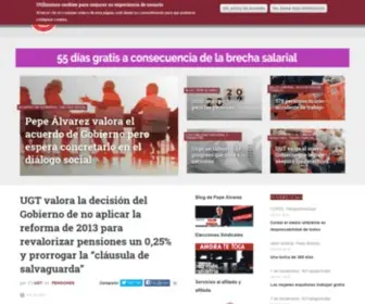 UGT.org(Sindicato Unión General de Trabajadoras y Trabajadores de España) Screenshot