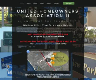 Uhawhvp.org(United Homeowners' Association II) Screenshot