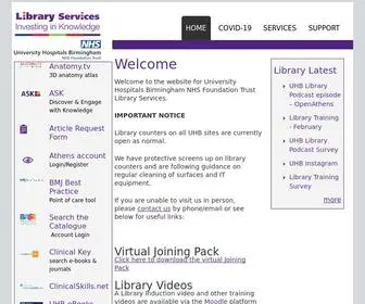 Uhblibrary.co.uk(UHB Library) Screenshot