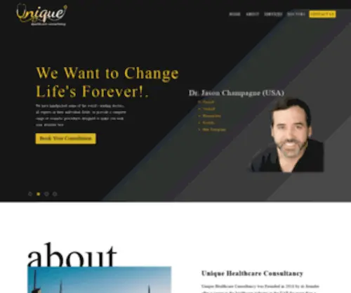 UhCDubai.com(Healthcare management consultancy) Screenshot