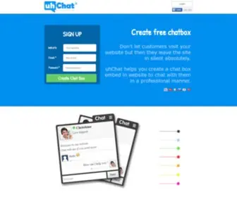 Uhchat.net(Create a free chatbox embed in your website) Screenshot