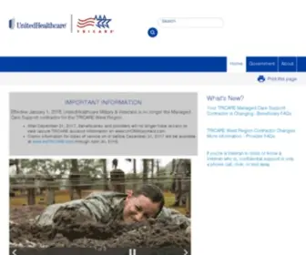 Uhcmilitarywest.com(UHC Military West) Screenshot