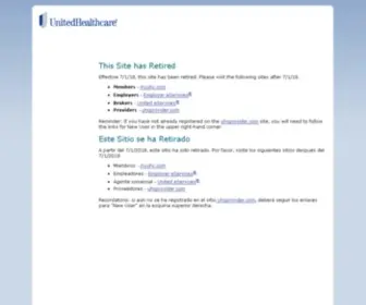 Uhcrivervalley.com(Maintenance Page) Screenshot