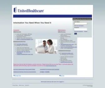 Uhcservices.com(Billing Services) Screenshot