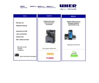 Uher.com(Uher Informatik GmbH) Screenshot