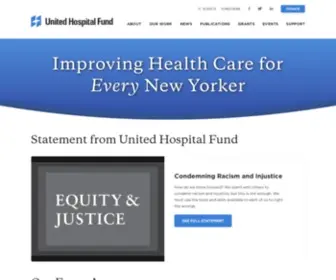 Uhfnyc.org(United Hospital Fund) Screenshot