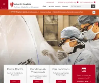 Uhhospitals.org(Nationally Ranked Healthcare) Screenshot
