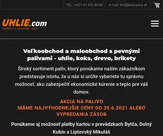 Uhlie.com(Uhlie čierne) Screenshot