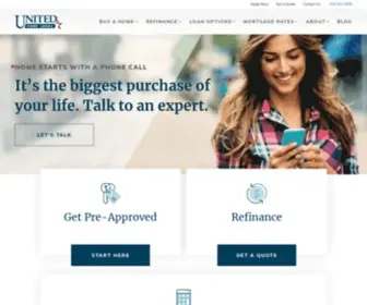 Uhloans.com(United Home Loans) Screenshot