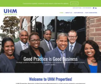 Uhmproperties.com(A full) Screenshot