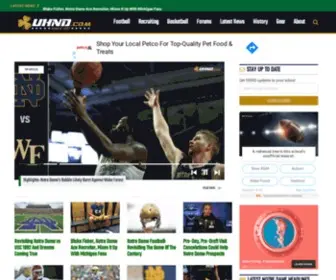 UHND.com(Notre Dame Fighting Irish Football & Recruiting //) Screenshot