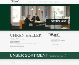 Uhren-Haller.de(Juwelier Haller) Screenshot