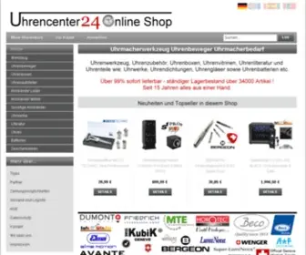 Uhrencenter24.de(Uhrenbeweger für Automatikuhren Uhrenwerkzeug Uhrenboxen Online Shop) Screenshot
