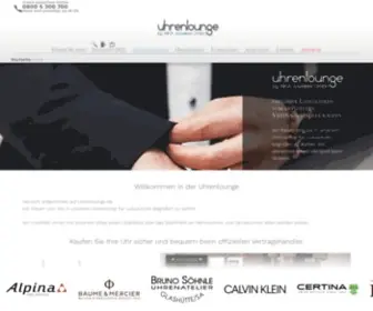 Uhrenlounge.de(Luxusuhren beim offiziellen Juwelier online kaufen) Screenshot