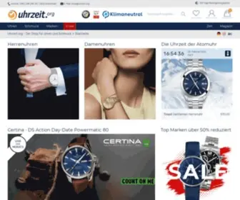Uhrzeit.org(Uhrzeit der Atomuhr und gro) Screenshot