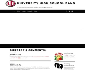 Uhsband.net(University High School Band) Screenshot