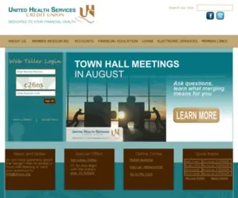 Uhscu.org(United Health Services Credit Union) Screenshot