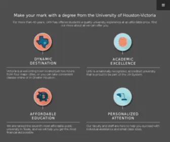 UHV.edu(University of Houston) Screenshot