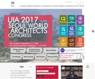 Uia2017Seoul.org(UIA 2017 SEOUL) Screenshot