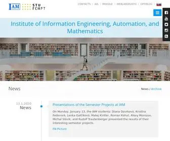 Uiam.sk(Institute of Information Engineering) Screenshot