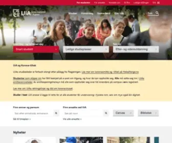Uia.no(Universitetet i Agder) Screenshot
