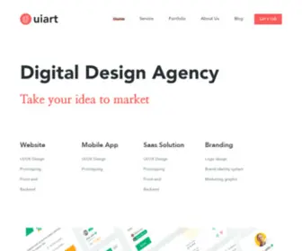 Uiart.io(Digital Design agency) Screenshot