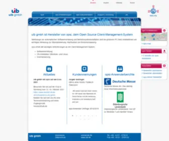 Uib.de(Uib gmbh ist Hersteller von opsi (Open Source PC Server Integration)) Screenshot