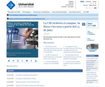 Uib.es(Universitat de les Illes Balears) Screenshot