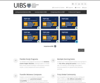 Uibs.asia(United International Business Schools (UIBS)) Screenshot