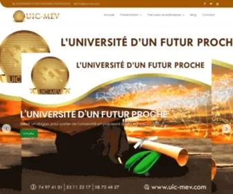 Uic-Mev.com(Université privée) Screenshot