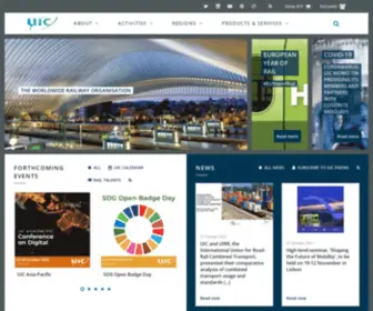 Uic.asso.fr(International union of railways) Screenshot