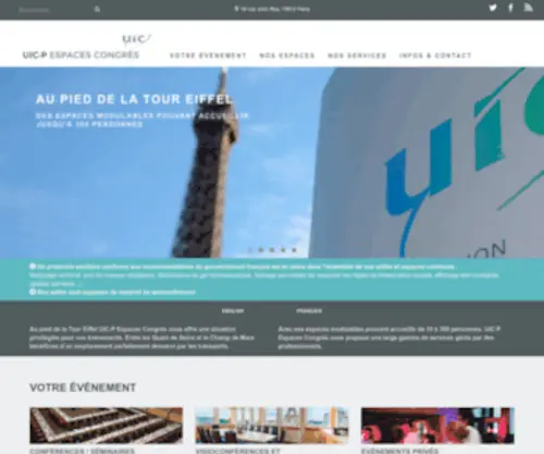 Uicp.fr(UIC-P Espaces Congrès) Screenshot