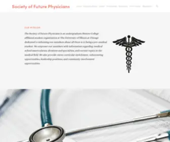 Uicsfp.org(Society of Future Physicians) Screenshot