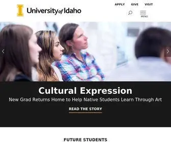 Uidaho.edu(University of Idaho) Screenshot