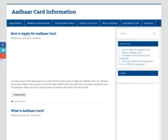 Uidaiaadhaarcard.com(Uidaiaadhaarcard) Screenshot