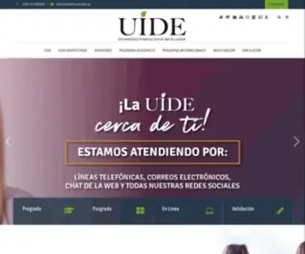 Uide.edu.ec(Universidad Internacional del Ecuador) Screenshot