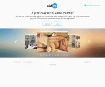 Uid.me(Profile page builder) Screenshot