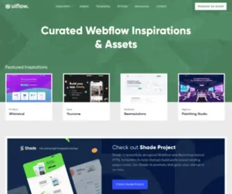 Uiflow.co(Webflow inspiration) Screenshot