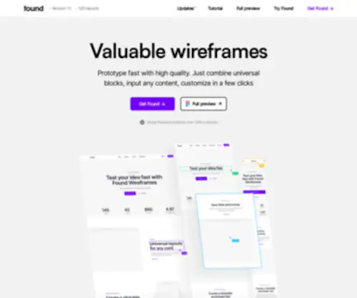 Uifound.com(Wireframes for Figma) Screenshot