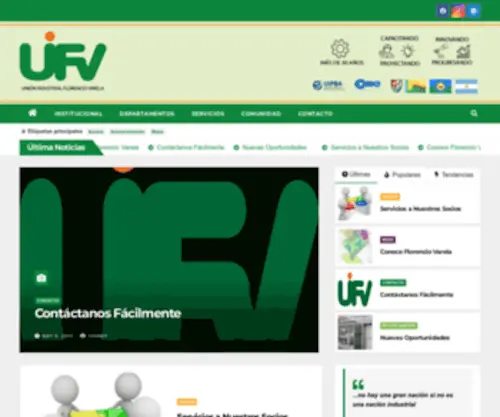 Uifv.org.ar(Unión Industrial de Florencio Varela) Screenshot