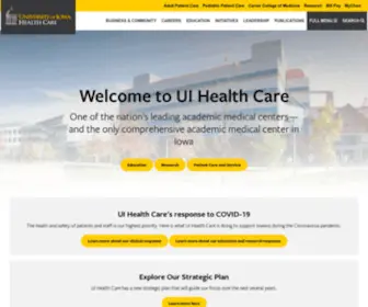 Uihealthcare.com(University of Iowa Health Care) Screenshot