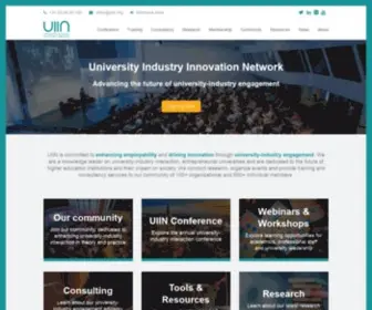 Uiin.org(The University Industry Innovation Network (UIIN)) Screenshot